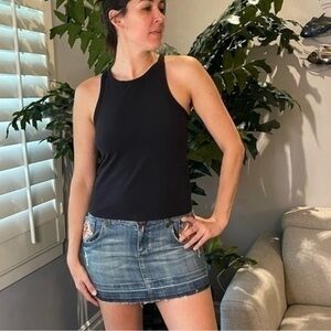 Ornate Rock Revolution mini skirt